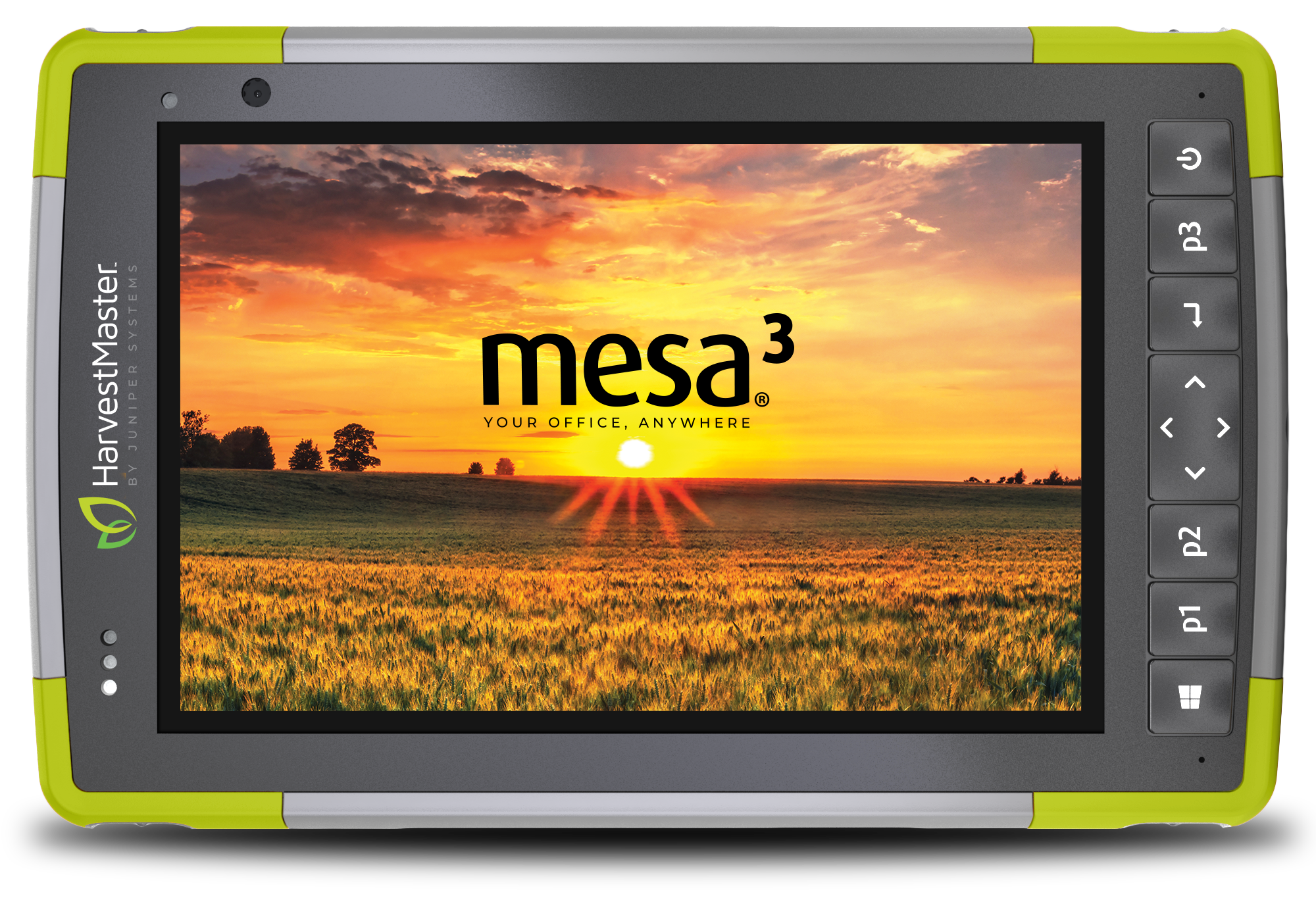Image of the Mesa tablet showing Mirus software
